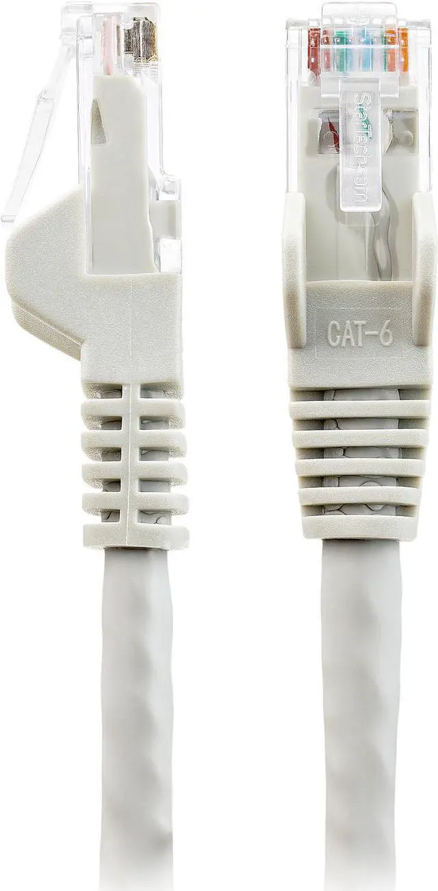 Alt view image 2 of 3 - 35ft (10.7m) LSZH CAT6 Ethernet Cable, 10 Gigabit Snagless RJ45 100W PoE Patch Cord CAT 6 10GbE UTP Network Cable w/Strain Relief, Gray/Fluke Tested/ETL/Low Smoke Zero Halogen - Category 6, 24AWG
