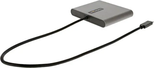 Alt view image 3 of 3 - USB C to 4 HDMI Adapter, External Video & Graphics Card, USB Type-C to Quad HDMI Monitor Display Adapter Dongle, 1080p 60Hz, Video Converter, Supports Windows - USB-C Multi Monitor Adapter
