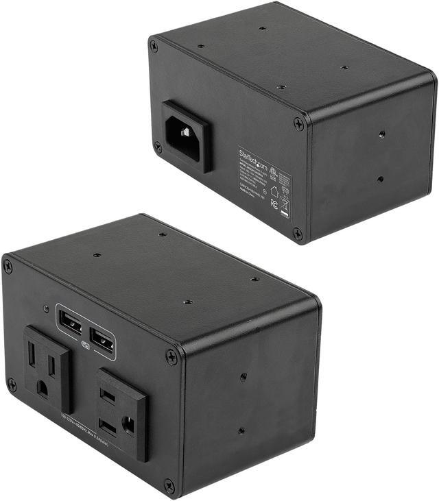 Alt view image 7 of 7 - Conference Table Box for AV Connectivity & Power/Charging, 4K HDMI output with HDMI, DP, & VGA Inputs, GbE, Audio, Charging Station w/ 2x USB-A & 2x 120V UL AC Outlets - Conference Room AV Connection