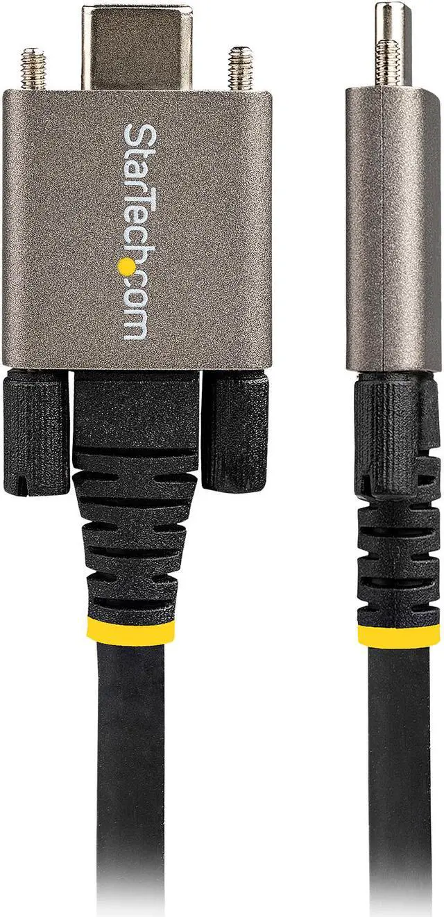 Alt view image 4 of 8 - 3ft 1m Side Screw Locking USB C Cable 10Gbps, USB 3.1/3.2 Gen 2 Type-C Cable, 100W (5A) Power Delivery Charging, DP Alt Mode, Dual Screw Lock, USB-C to C Cord, Charge/Sync - Thunderbolt 3 Compatible