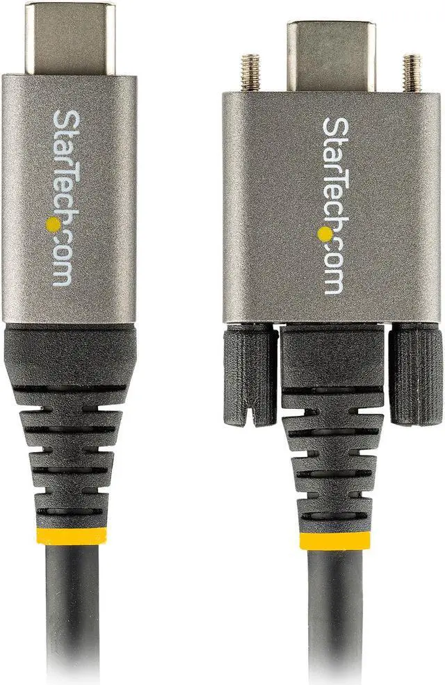 Alt view image 5 of 8 - 3ft 1m Side Screw Locking USB C Cable 10Gbps, USB 3.1/3.2 Gen 2 Type-C Cable, 100W (5A) Power Delivery Charging, DP Alt Mode, Dual Screw Lock, USB-C to C Cord, Charge/Sync - Thunderbolt 3 Compatible