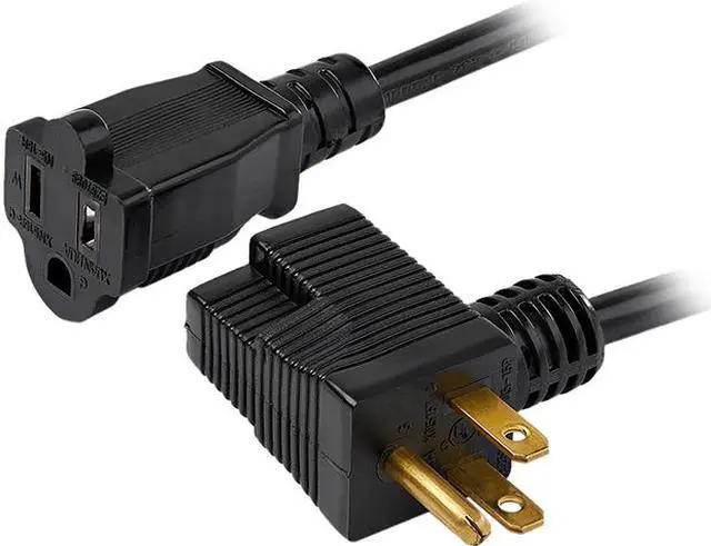 Main image of StarTech Piggyback Power Extension Cord - Nema 5-15P to 2x Nema 5-15R, 16 AWG, 125V/15A - UL Certified - 1 to 2 Outlet Saver Extension Cord