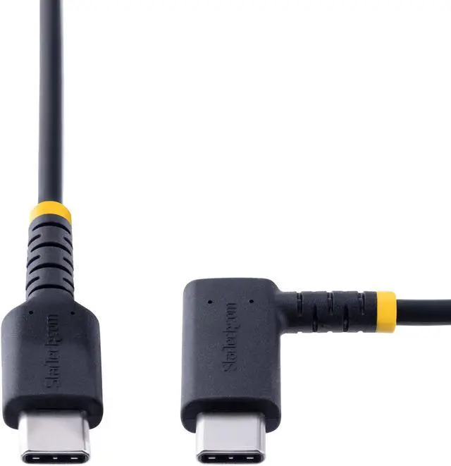 Alt view image 4 of 6 - StarTech.com 6ft (2m) USB C Charging Cable Right Angle R2CCR-2M-USB-CABLE
