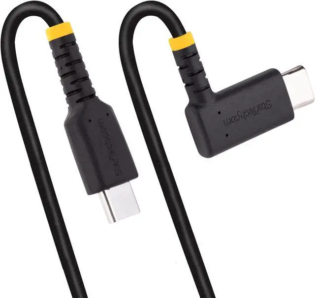 Alt view image 5 of 6 - StarTech.com 6ft (2m) USB C Charging Cable Right Angle R2CCR-2M-USB-CABLE