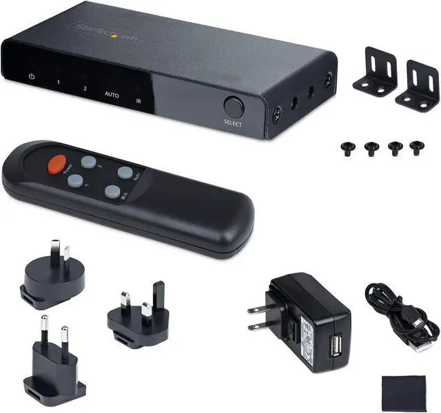 Alt view image 5 of 5 - StarTech.com 2-Port 8K HDMI Switch, HDMI 2.1 Switcher 4K 120Hz HDR10+ 2PORT-HDMI-SWITCH-8K