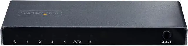 Alt view image 5 of 7 - StarTech.com 4-Port 8K HDMI Switch - HDMI 2.1 Switcher 4K 120Hz HDR10+, 8K 60Hz UHD, HDMI Switch 4 In 1 Out - Auto/Manual Source Switching - Power Adapter and Remote Included (4PORT-8K-HDMI-SWITCH)