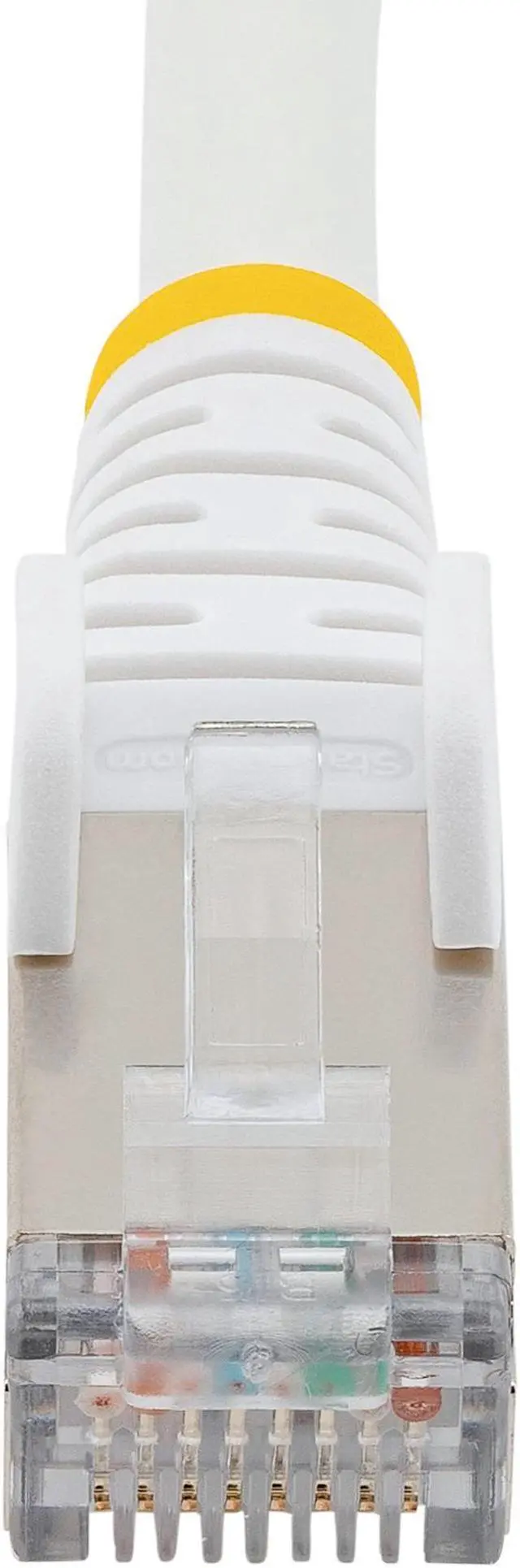 Alt view image 4 of 4 - StarTech.com NLWH-10F-CAT6A-PATCH 10ft CAT6a Ethernet Cable - White - Low Smoke Zero Halogen (LSZH) - 10GbE 500MHz 100W PoE++ Snagless RJ-45 w/Strain Reliefs S/FTP Network Patch Cord