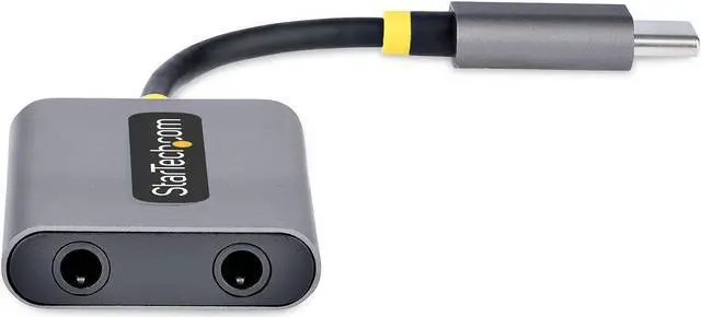 Alt view image 3 of 6 - StarTech.com USB Type-C to 2x 3.5mm Audio Adapter USBC-AUDIO-SPLITTER