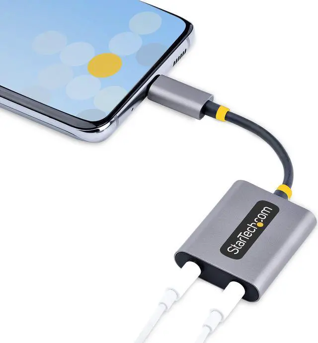 Alt view image 5 of 6 - StarTech.com USB Type-C to 2x 3.5mm Audio Adapter USBC-AUDIO-SPLITTER