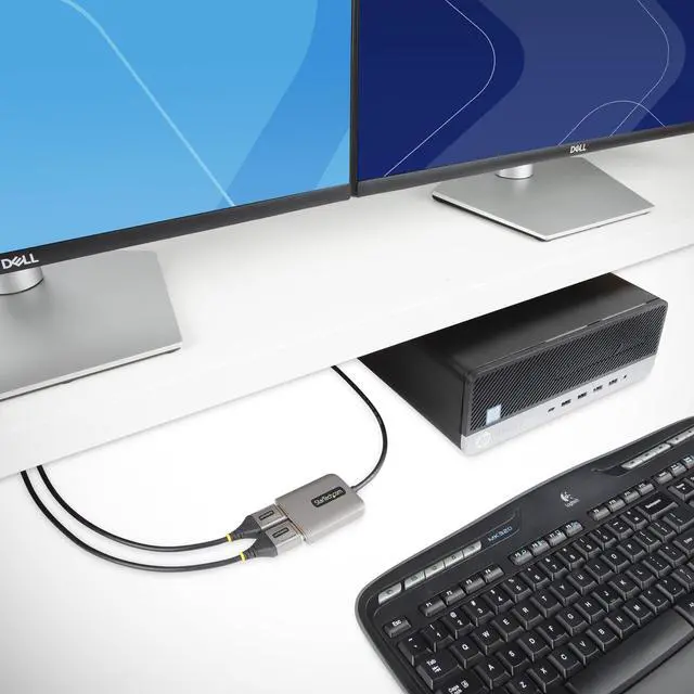 Alt view image 6 of 11 - StarTech.com 2-Port DisplayPort MST Hub - Dual 4K 60Hz - DP to 2x DisplayPort Monitor Adapter MST14DP122DP