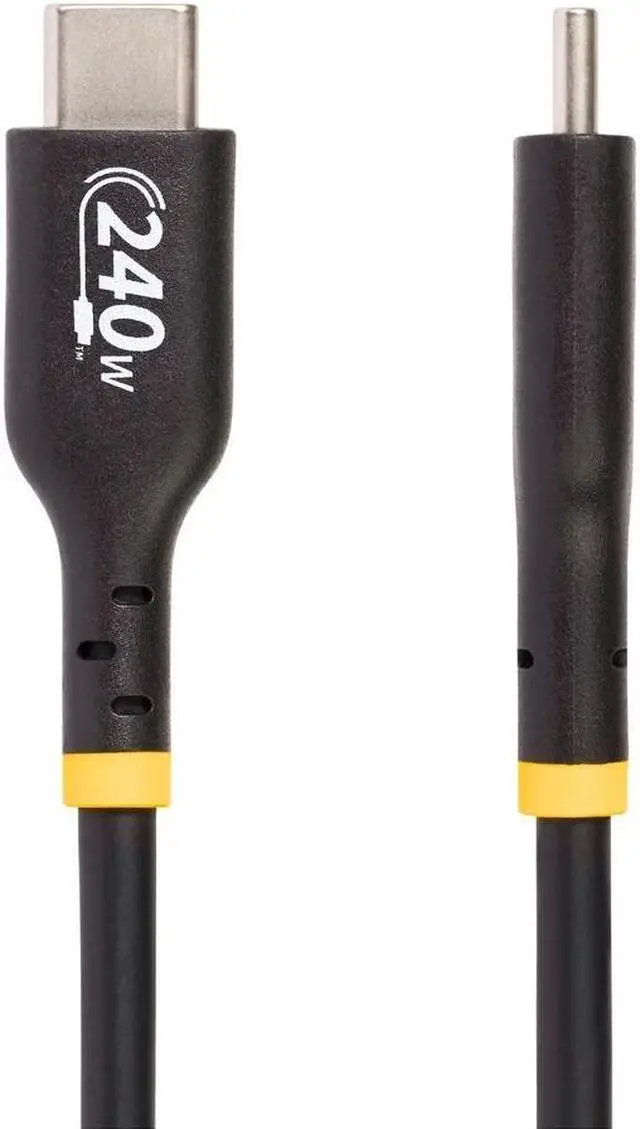 Alt view image 4 of 5 - StarTech.com 6ft USB-C Charging Cable, USB-IF Certified USB C Cable, 240W PD EPR, USB 2.0 Type-C Laptop Charger Cord, TPE Jacket, M/M