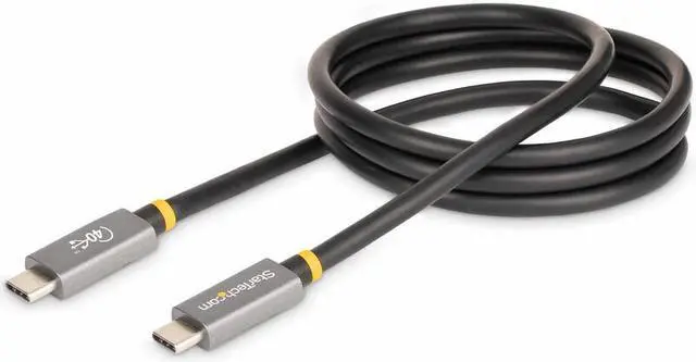 Alt view image 5 of 11 - StarTech.com 3ft (1m) USB4 Cable, USB-IF Certified USB-C Cable, 40 Gbps, 100W, 8K 60Hz, Compatible w/Thunderbolt 4/3/USB 3.2, USB Type-C