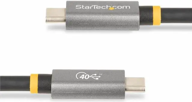 Alt view image 3 of 11 - StarTech.com 3ft (1m) USB4 Cable, USB-IF Certified USB-C Cable, 40 Gbps, 100W, 8K 60Hz, Compatible w/Thunderbolt 4/3/USB 3.2, USB Type-C