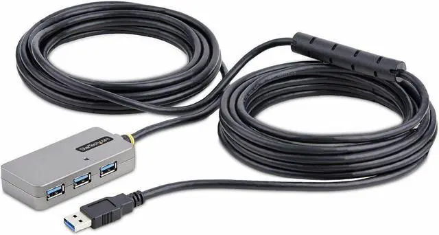 Main image of StarTech.com 33ft (10m) USB 3.2 Gen 1 5Gbps Active Cable with 4-Port USB Hub
