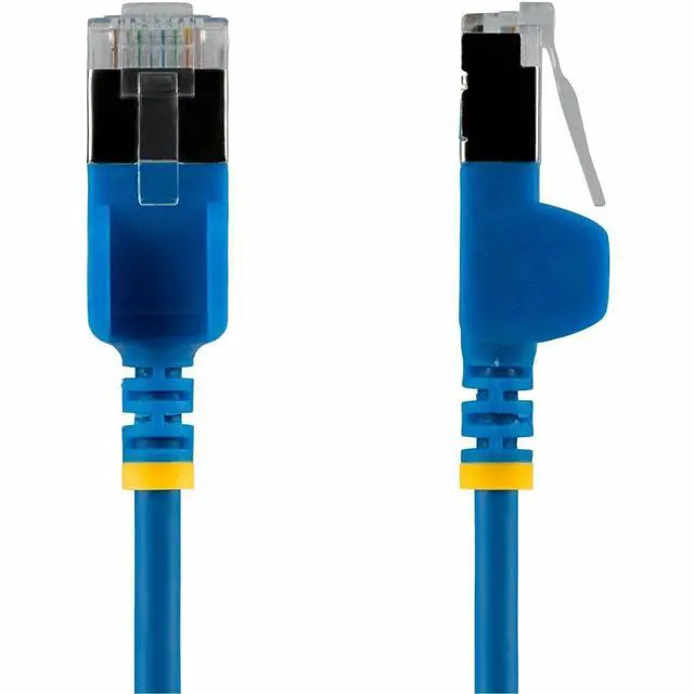 Alt view image 2 of 3 - StarTech 14ft Blue Ultra Slim CAT6a Ethernet Cable, Snagless, U/FTP 34AWG Bare Copper, Slim RJ45 Patch Cord