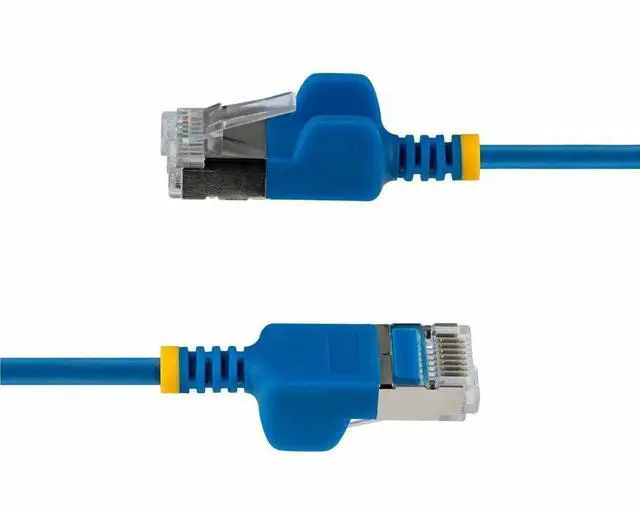 Alt view image 3 of 3 - StarTech 7ft Blue Ultra Slim CAT6a Ethernet Cable, Snagless, U/FTP 34AWG Bare Copper, Slim RJ45 Patch Cord