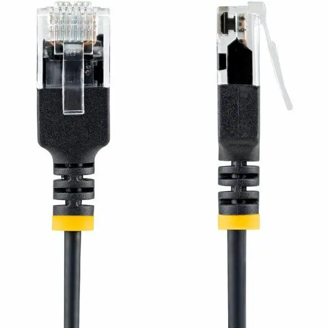 Alt view image 2 of 3 - StarTech 3ft Black Ultra Slim CAT6a Ethernet Cable, Snagless, UTP, Bare Copper Wire, 34AWG Slim RJ45 Patch Cord
