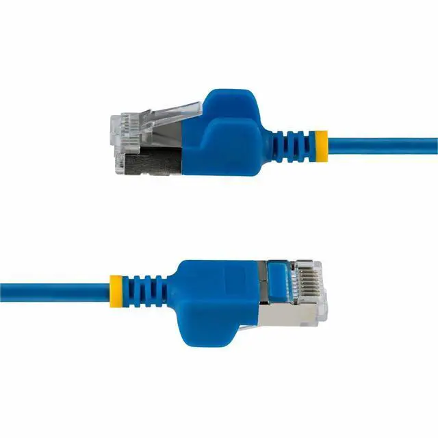 Alt view image 3 of 3 - StarTech 10ft Blue Ultra Slim CAT6a Ethernet Cable, Snagless, FTP Bare Copper Wire, 34AWG Slim RJ45 Patch Cord