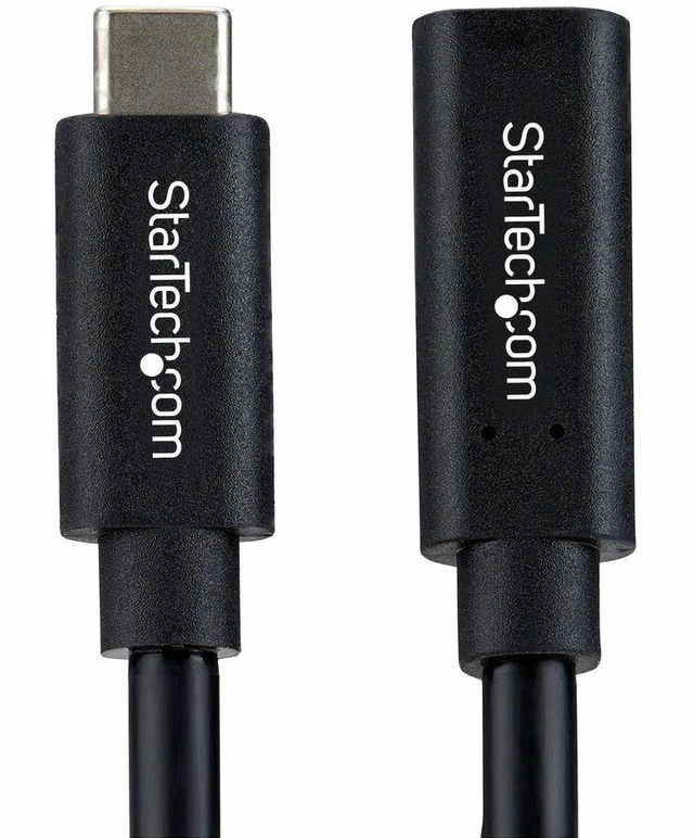 Alt view image 2 of 5 - StarTech 2ft (60cm) USB4 Extension Cable - 40Gbps - 240W - 8K 60Hz/4K 240Hz - USB-C Male to Female Extender Cord - Thunderbolt 4 Compatible - USB440GCMCF2F