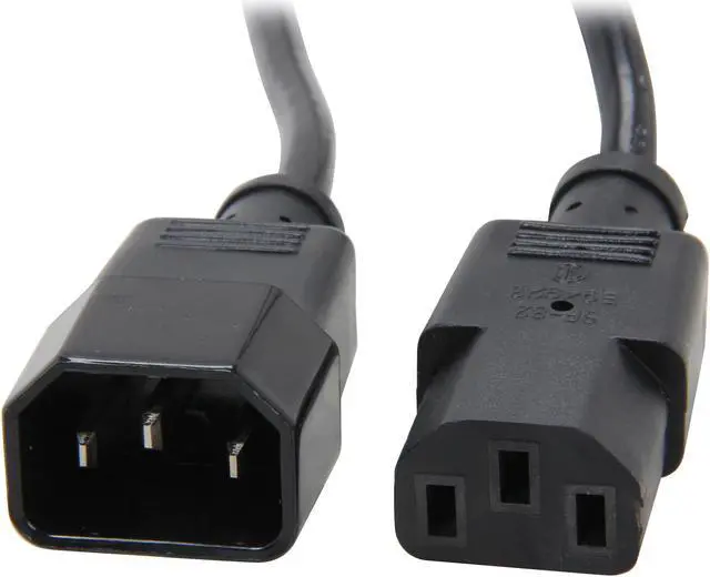 Main image of StarTech.com Model PXT1003 3 ft. Standard Computer Extension Power Cord -C14 to C13