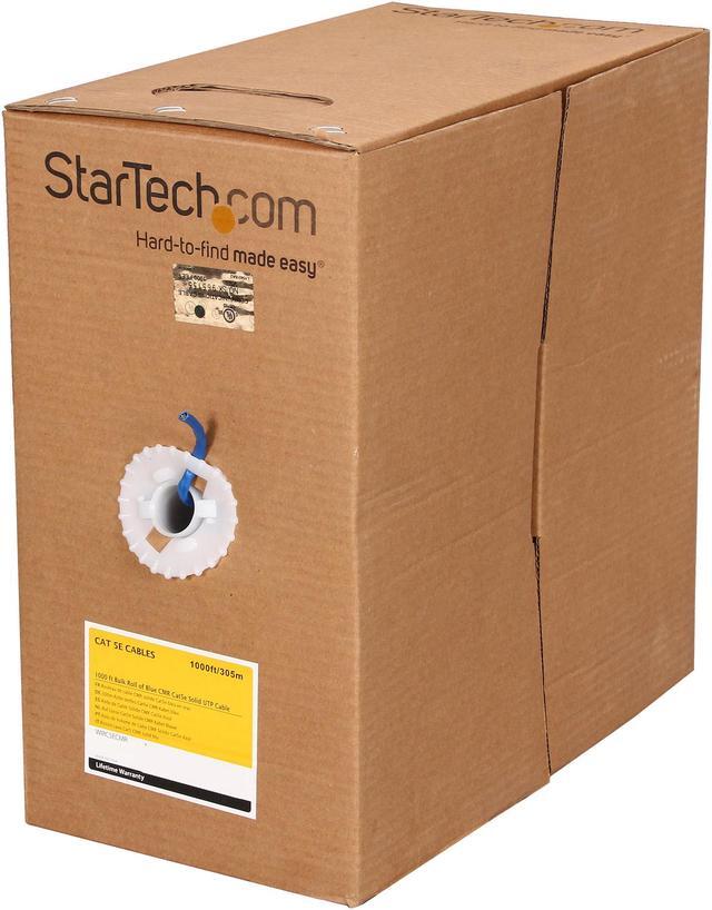 Alt view image 2 of 3 - StarTech.com WIRC5ECMR 1000 ft Bulk Roll of Blue CMR Cat5e Solid UTP Cable