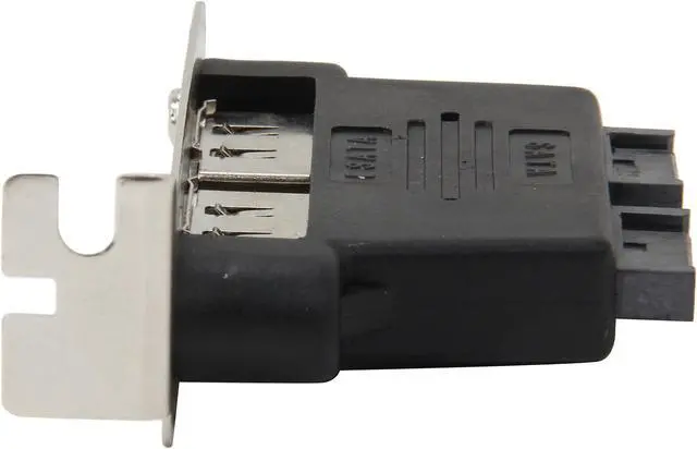 Alt view image 4 of 6 - StarTech.com ESATAPLT2LPM 2-Port Low Profile SATA to eSATA Plate Adapter - F/M