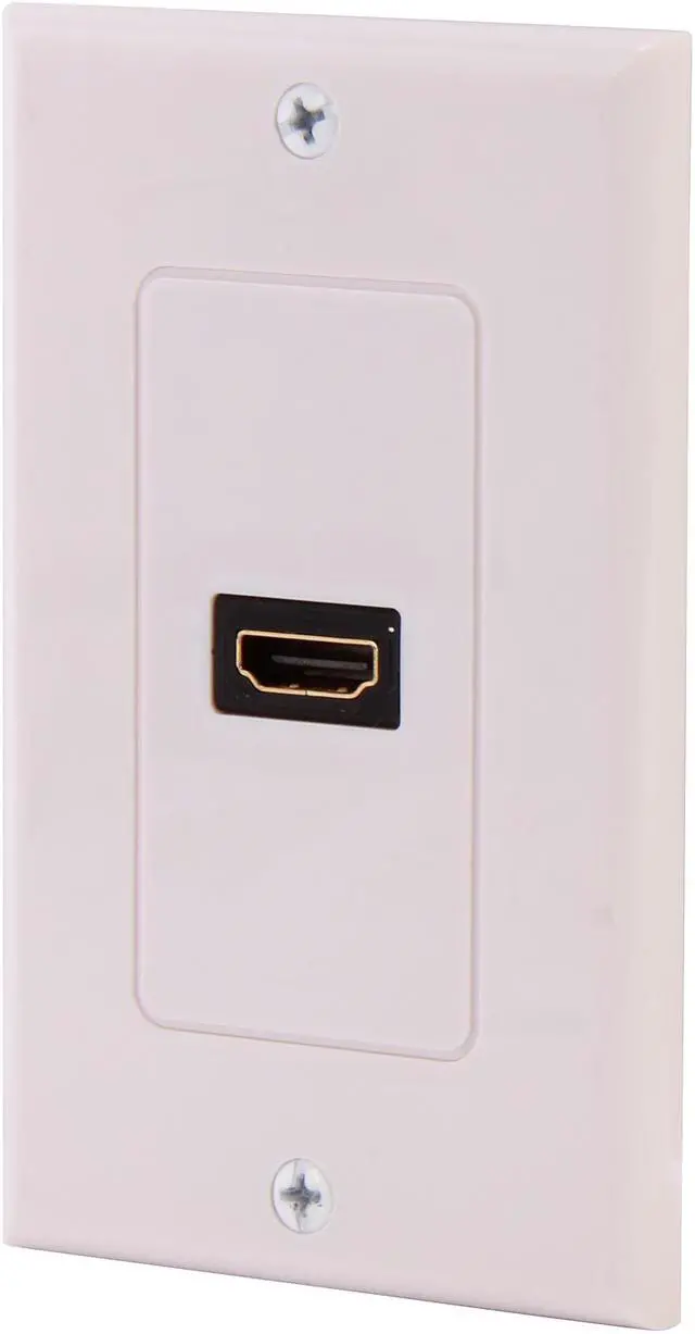 Main image of StarTech.com HDMIPLATE Single Outlet Female HDMI® Wall Plate -White