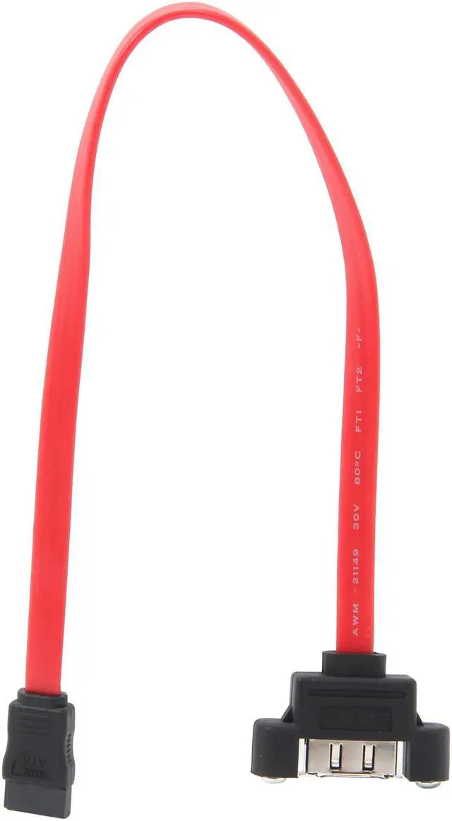 Alt view image 2 of 3 - StarTech.com ESATAPNLFM1 1 ft. eSATA Panel Mount Cable Female to Male