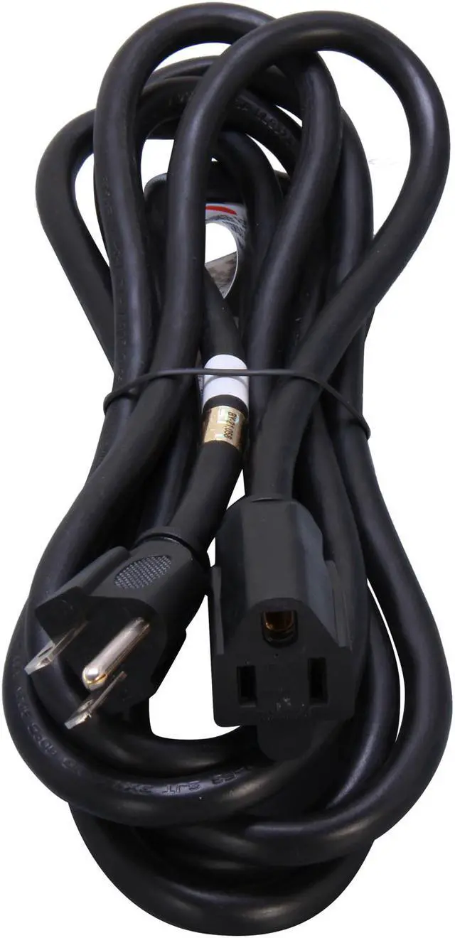 Alt view image 2 of 3 - StarTech.com PAC1011410 10 ft Power Extension Cord - NEMA 5-15R to NEMA 5-15P - 14 AWG Power Cable - 125 Volts at 15 Amps - SJT - 10ft
