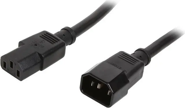 Main image of StarTech.com Model PXT100146 6 ft. 14 AWG Computer Power Cord Extension - C14 to C13