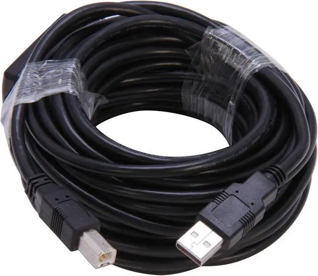 Alt view image 2 of 4 - StarTech.com USB2HAB30AC 9m/30ft Active 2.0 USB A to B Cable - M/M - Black
