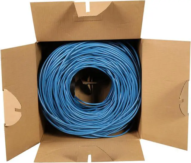 Alt view image 3 of 3 - StarTech.com WIRRJ45BLRL 1000 ft Bulk Cat 5e Ethernet Cable - Stranded - Blue - Bulk Ethernet Cable - Blue Cat 5 Wire - 1000ft