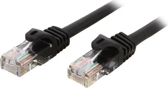 Main image of StarTech.com 45PATCH3BK 3 ft. Cat 5E Black Cat. 5E UTP Patch Cable
