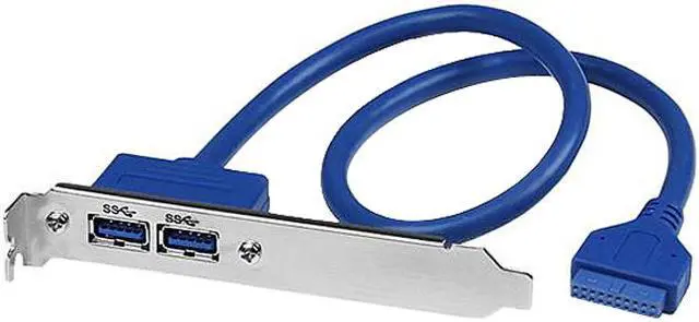 Main image of StarTech.com USB3SPLATE 2 Port USB 3.0 A Female Slot Plate Adapter