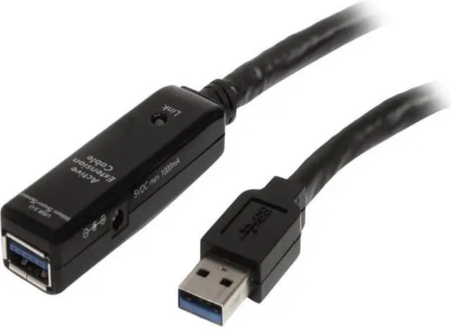 Main image of StarTech.com Black USB 3.0 Active Extension Cable