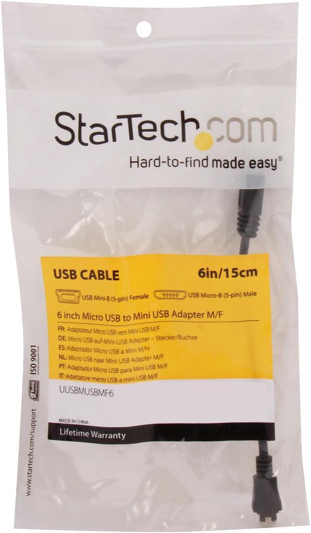Micro USB to Mini USB 2.0 Adapter F/M