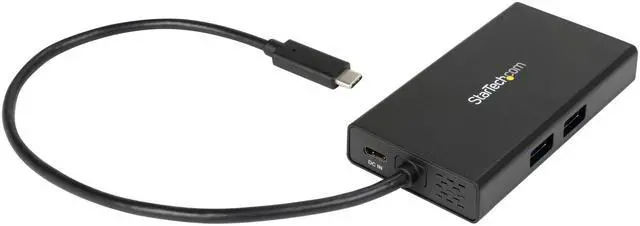 Alt view image 2 of 3 - StarTech.com DKT30CHPD USB-C Multiport Adapter with 4K HDMI - 2x USB-A Ports - 60W PD - Black