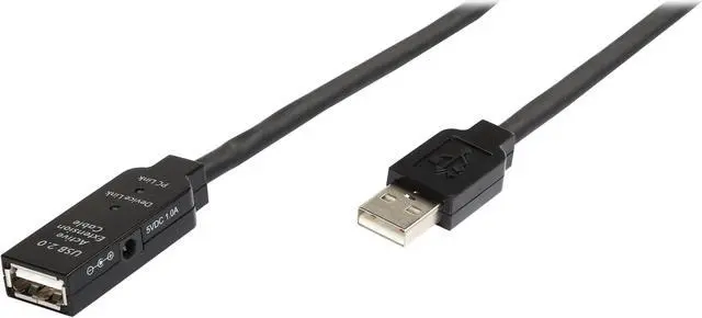 Main image of StarTech.com USB2AAEXT35M Black USB 2.0 Active Extension Cable