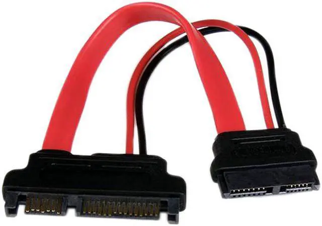 Main image of StarTech 6-Inch Slimline SATA to SATA Female/Male Adapter with Power SLSATAADAP6
