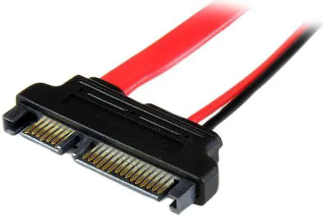 Alt view image 2 of 3 - StarTech 6-Inch Slimline SATA to SATA Female/Male Adapter with Power SLSATAADAP6