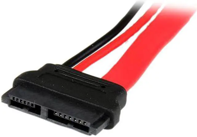 Alt view image 3 of 3 - StarTech 6-Inch Slimline SATA to SATA Female/Male Adapter with Power SLSATAADAP6