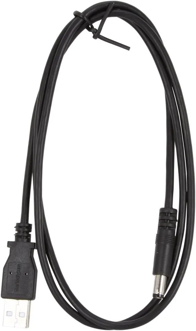 Alt view image 2 of 3 - StarTech.com USB2TYPEN1M Black USB to Type N Barrel 5V DC Power Cable - USB A to 5.5mm DC