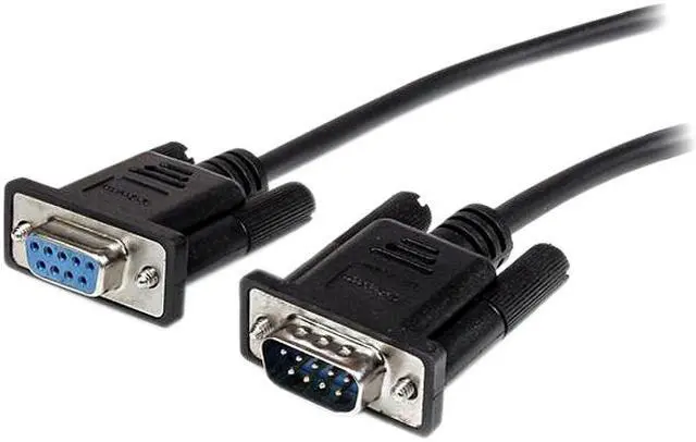 Main image of StarTech.com 1m Black Straight Through DB9 RS232 Serial Cable - M/F