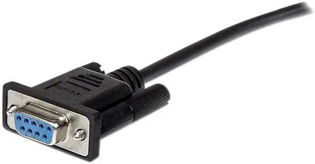 Alt view image 2 of 3 - StarTech.com 1m Black Straight Through DB9 RS232 Serial Cable - M/F