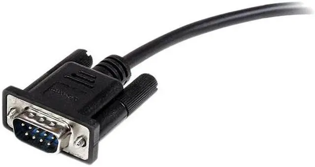 Alt view image 3 of 3 - StarTech.com 1m Black Straight Through DB9 RS232 Serial Cable - M/F