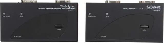 Alt view image 3 of 5 - StarTech.com SV565DUTPU USB Dual VGA over Cat5 KVM Console Extender - 650 ft / 200m