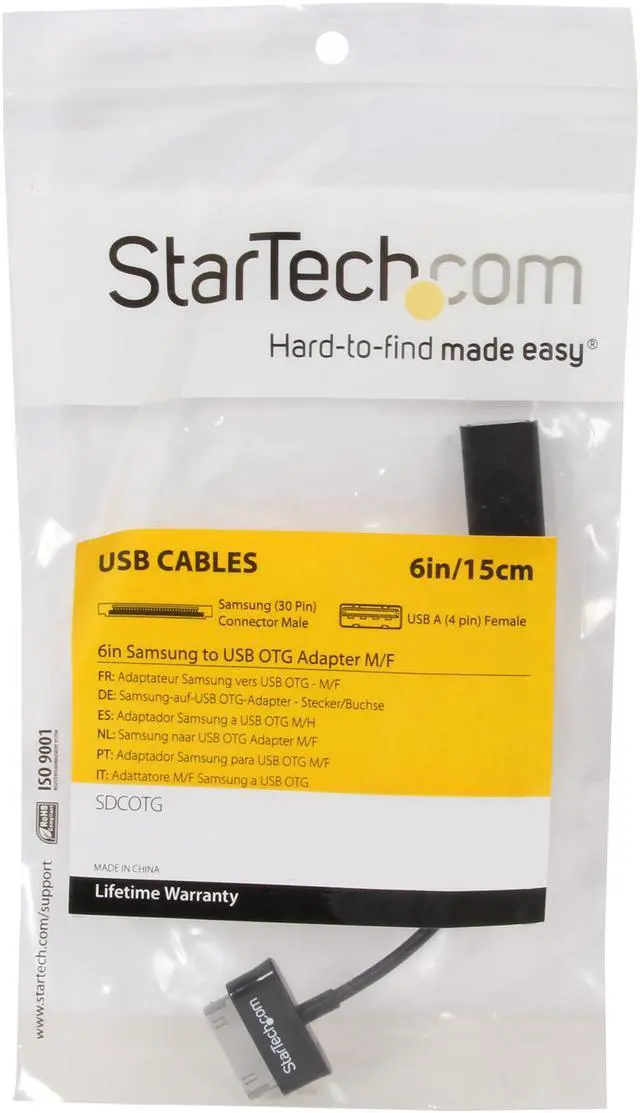 Alt view image 3 of 3 - StarTech.com SDCOTG USB OTG Adapter Cable for Samsung Galaxy Tab