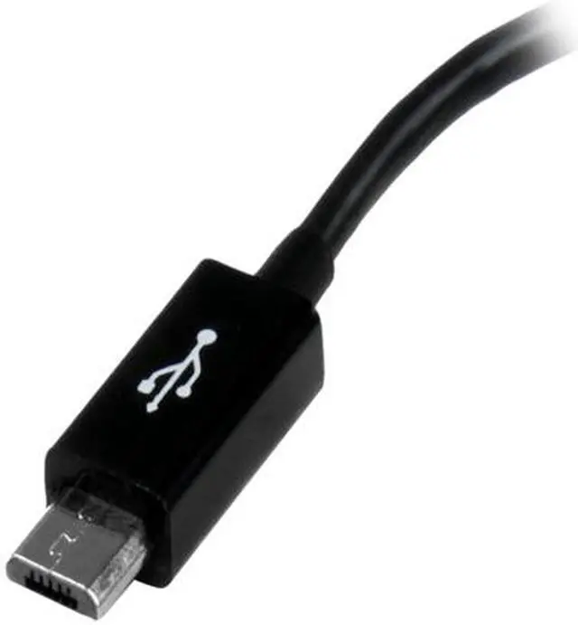 Alt view image 3 of 4 - StarTech.com UUSBOTG 5in Micro USB to USB OTG Host Adapter - Micro USB Male to USB A Female On-The-GO Host Cable Adapter