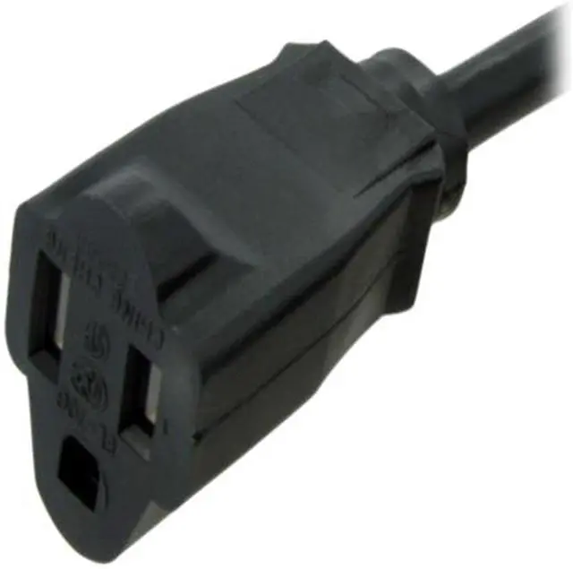 Alt view image 3 of 4 - StarTech.com PAC1013 3 ft Power Extension Cord - NEMA 5-15R to NEMA 5-15P - 16 AWG Power Extension Cable Cord - 125 Volts at 13 Amps - SJT - 3ft