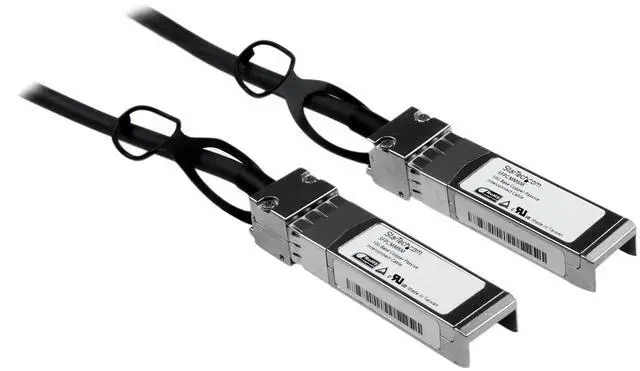 Alt view image 6 of 6 - StarTech.com Cisco SFP-H10GB-CU5M Compatible 5m 10G SFP+ to SFP+ Direct Attach Cable Twinax - 10GbE SFP+ Copper DAC 10Gbps Low Power Passive Mini GBIC/Transceiver Module DAC Firepower ASR920(SFPCMM5M)